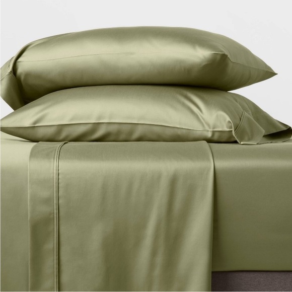 Threshold Other - THRESHOLD NEW 400tc performance sheet set -moss green -king